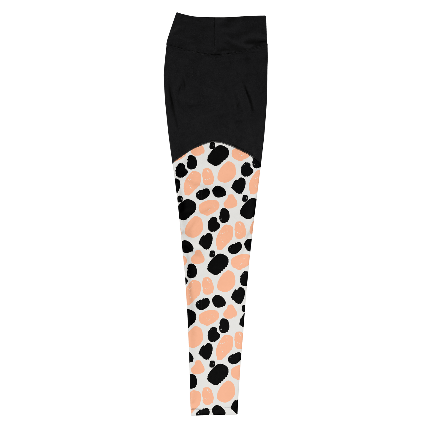 Peachy Albino Cow - Compression Sports Leggings - Sports Leggings - GYMLEGGS LLC